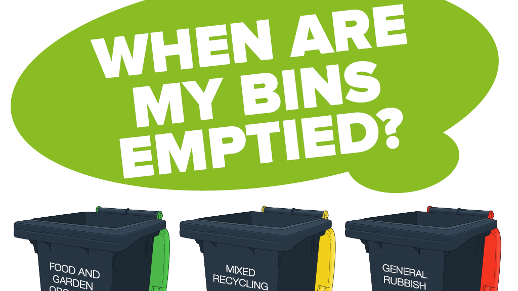 Cover graphic for View your bin collection calendar
