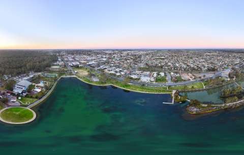 iconic lake aerial