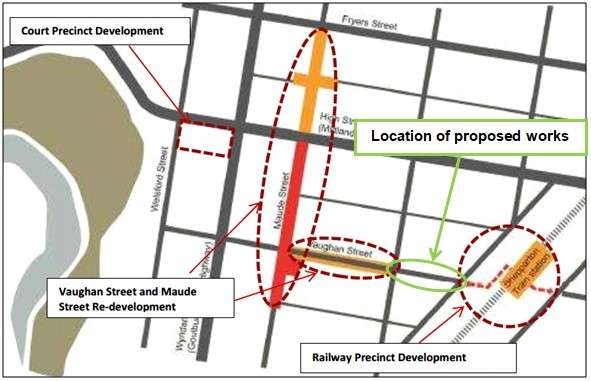 The streetscaping works are to be carried out between Corio and Hoskin Streets.