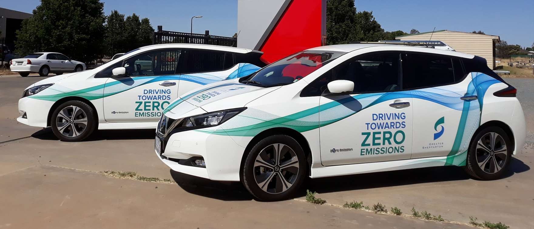 Council's two fully electric Nissan Leaf vehicles aim to reduce our greenhouse gas emissions and pollution.