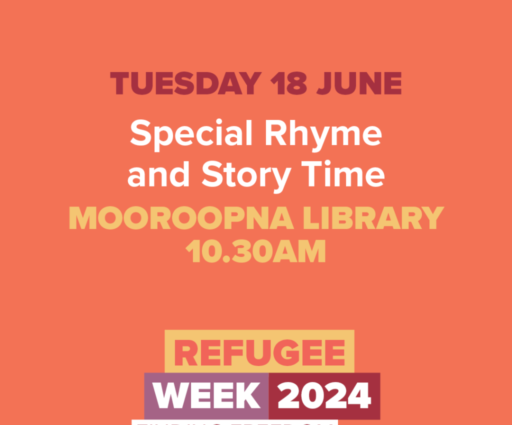 Cover image for event - Special rhyme and story time at Mooroopna Library - Refugee Week 2024