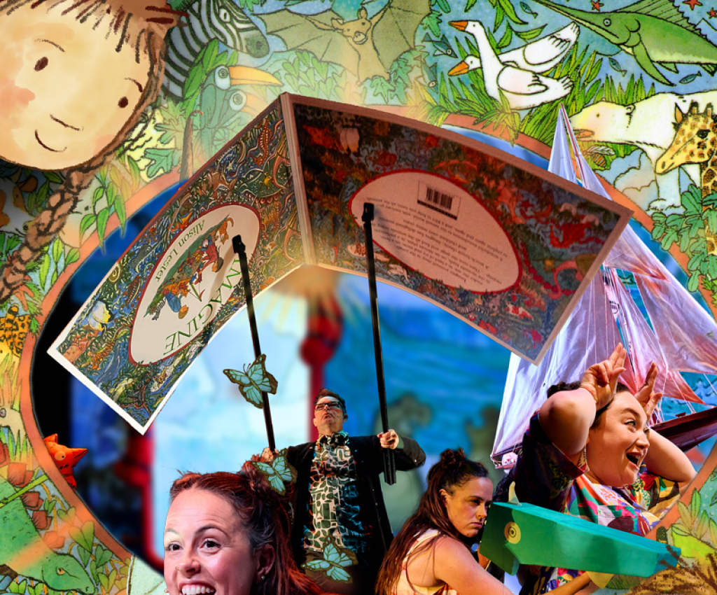 Cover image for event - Riverlinks presents Imagine Live -- by Jolyon James based on the book ‘Imagine’ by Alison Lester - Produced by Jolyon James and NCM - part of the 2025 education series