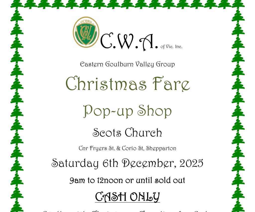Cover image for event - CWA Christmas Fare Pop Up Shop
