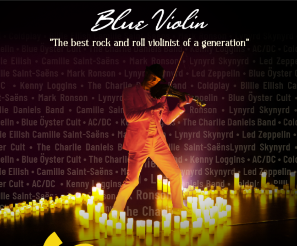 Cover image for event - Blue Violin presents Candlelight -- A Classic Rock tribute