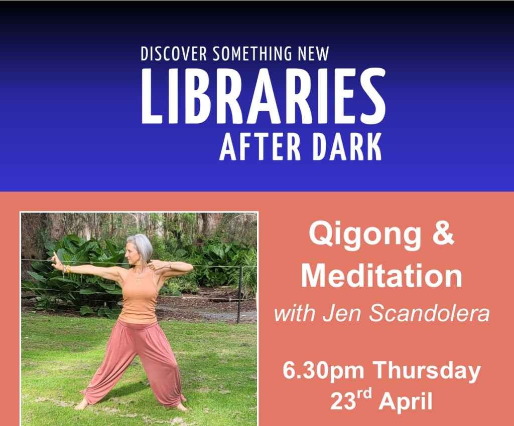 Cover image for event - Qigong & Meditation with Jen Scandolera at Shepparton Library
