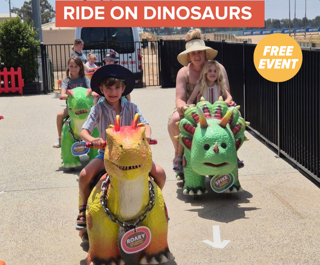 Cover image for event - Dinosaur Ride On Fun at Maude Street Mall