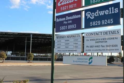 floods saleyards sign
