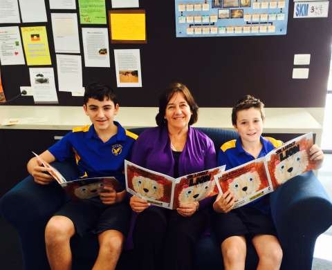 Jenny Houlihan Drew Loveridge and Jordan Clothier Harris Bourchier Street Primary School Story writing competition