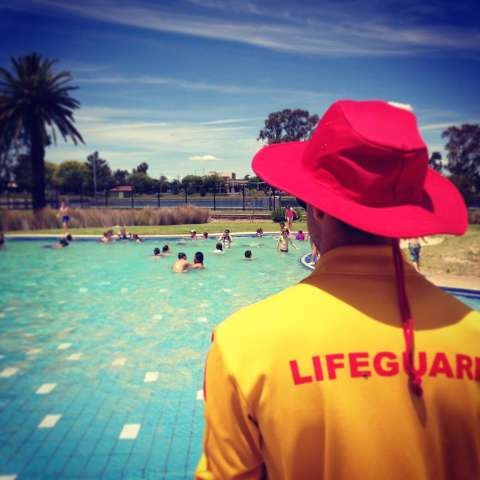 outdoor pool lifeguard