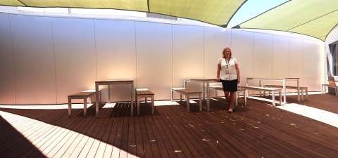 Shepparton Library Courtyard Wall