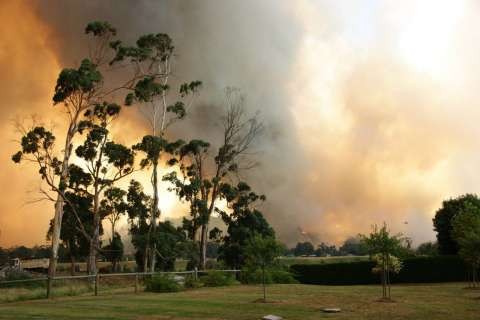 FIRE RESPOND Bushfire Smoke Photo Courtesy CFA