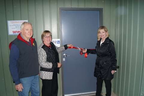 Tatura Netball club toilet opening