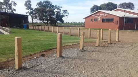 Central Park netball Courts - Turf Bollards
