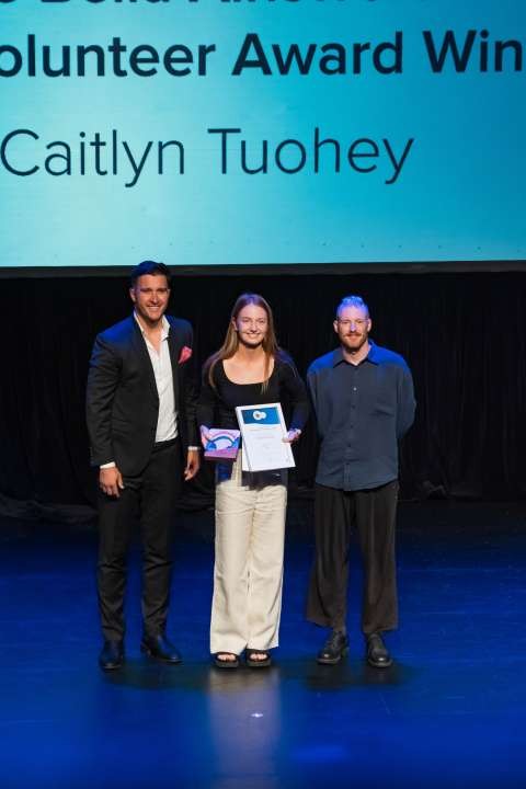 Caitlyn Tuohey named the inaugural recipient of the 2025 Bella Ainsworth Young Volunteer Award