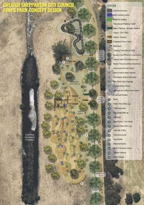 Bike jump park concept design