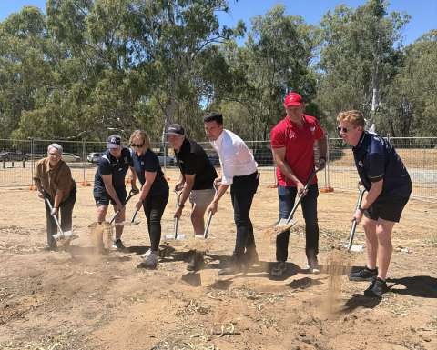 Princess Park sod turning 4 - 2.2 .26 