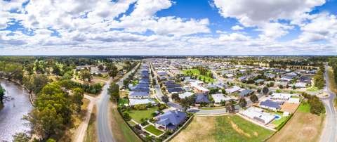 Greater Shepparton Aerial Drone Boulevard Housing Area - 20161124 - 0229-Pano-edited